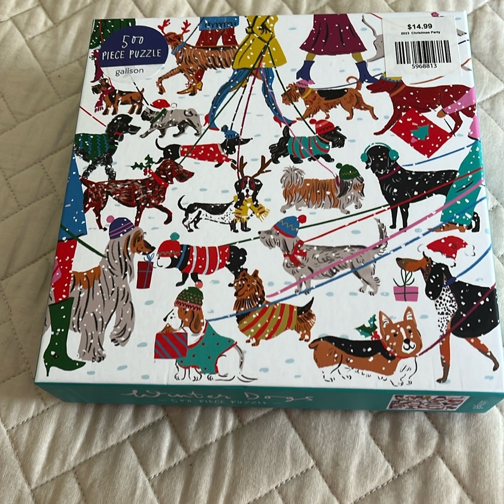 500 piece winter dogs puzzle